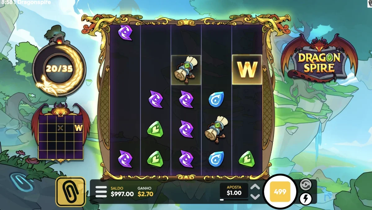 Бонусный раунд Dragonspire или функция бесплатных спинов