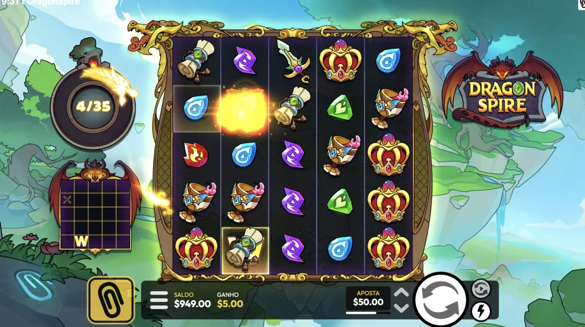 Специальная функция Dragonspire активна во время геймплея